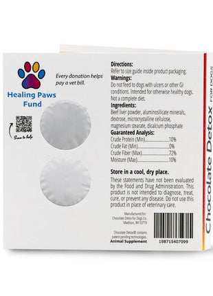 Chocolate Detox for Dogs, 2 Tablets