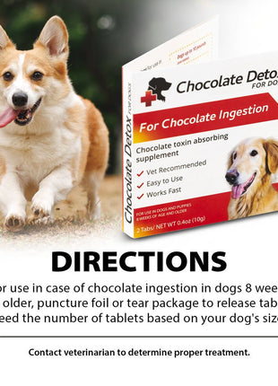 Chocolate Detox for Dogs, 2 Tablets