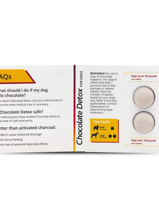 Chocolate Detox for Dogs, 2 Tablets