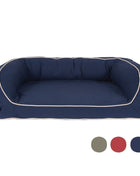 Classic Canvas Bolster Dog Bed