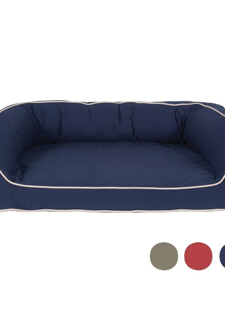 Classic Canvas Bolster Dog Bed
