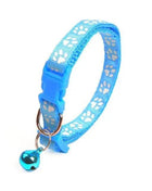 Colorful Super Soft Nylon Pet Adjustable Collars Cute Print Collar Stylish Footprint Cat Necklace Collars