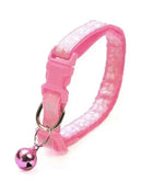 Colorful Super Soft Nylon Pet Adjustable Collars Cute Print Collar Stylish Footprint Cat Necklace Collars