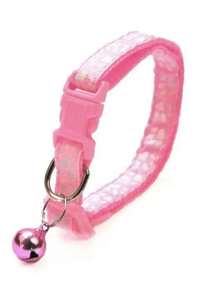 Colorful Super Soft Nylon Pet Adjustable Collars Cute Print Collar Stylish Footprint Cat Necklace Collars