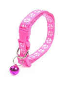 Colorful Super Soft Nylon Pet Adjustable Collars Cute Print Collar Stylish Footprint Cat Necklace Collars