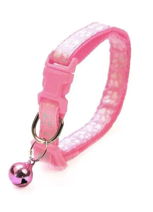 Colorful Super Soft Nylon Pet Adjustable Collars Cute Print Collar Stylish Footprint Cat Necklace Collars