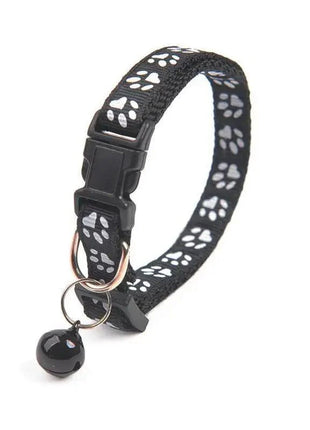Colorful Super Soft Nylon Pet Adjustable Collars Cute Print Collar Stylish Footprint Cat Necklace Collars