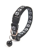 Colorful Super Soft Nylon Pet Adjustable Collars Cute Print Collar Stylish Footprint Cat Necklace Collars