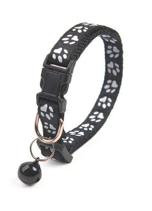 Colorful Super Soft Nylon Pet Adjustable Collars Cute Print Collar Stylish Footprint Cat Necklace Collars
