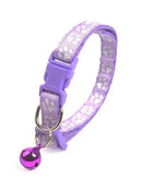 Colorful Super Soft Nylon Pet Adjustable Collars Cute Print Collar Stylish Footprint Cat Necklace Collars