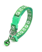 Colorful Super Soft Nylon Pet Adjustable Collars Cute Print Collar Stylish Footprint Cat Necklace Collars