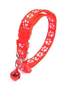 Colorful Super Soft Nylon Pet Adjustable Collars Cute Print Collar Stylish Footprint Cat Necklace Collars