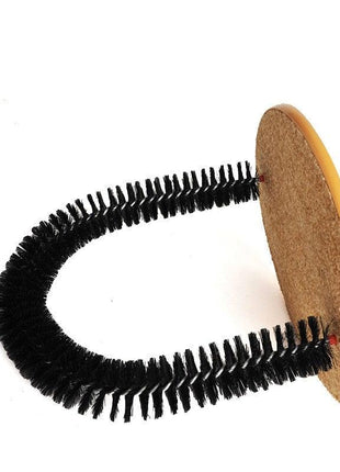 Comfortable Arch Cat Massager & Grooming Round Fleece Base