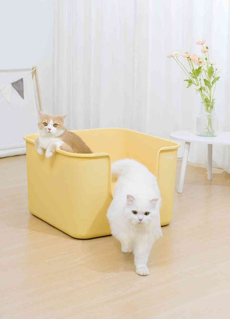 Mango Cube Litter Box XXL Set | High-sided Litter Box with Scoop, Storage & Step