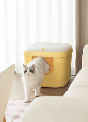 Mango Cube Litter Box XL Set | Litter Box with Mat, Scoop & Accessories