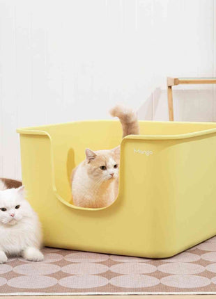 Mango Cube Litter Box XXL Set | High-sided Litter Box with Scoop, Storage & Step