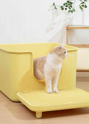 Mango Cube Litter Box XXL Set | High-sided Litter Box with Scoop, Storage & Step