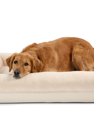 PupChill™ Cooling 4-Bolster Dog Bed - Arctic Sand