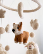 Corgi and Sheep Baby Mobile