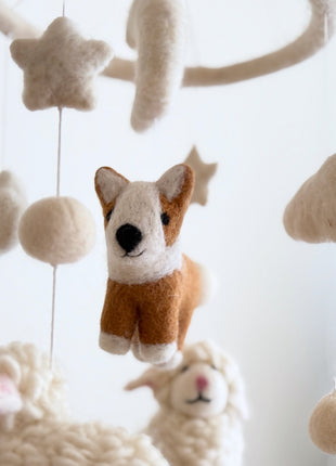 Corgi and Sheep Baby Mobile - Pup List
