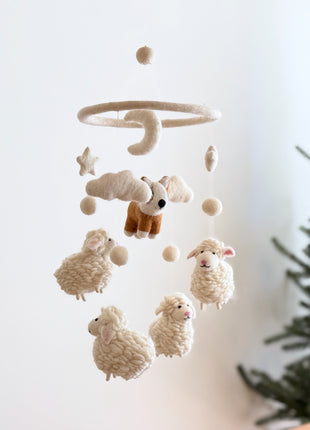Corgi and Sheep Baby Mobile