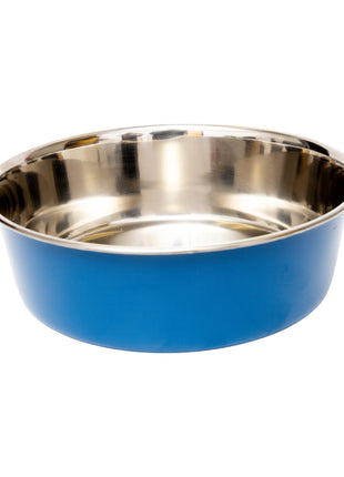 Country Living Set of 2 Heavy Gauge Stainless Steel Dog Bowls - Perfect for Food & Water