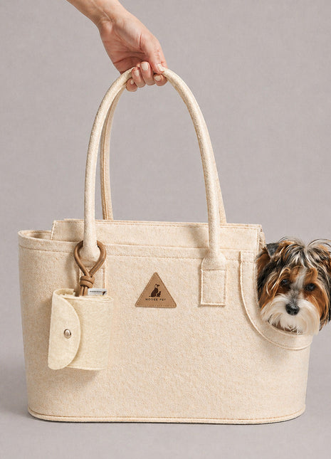 Nooee Pet Ash Felt Dog Carrier