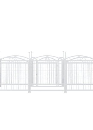 Dog Playpen Indoor 24 inch 8 Panels Metal Dog Pen Pet Dog Fence Outdoor Exercise Pen with Doors, Heavy Duty Dog Fence Puppy Pen for Large Medium Small Dogs Indoor Outdoor Foldable Pet Exercise Pen