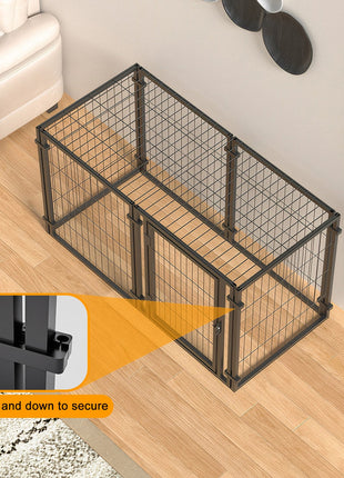 47.2' Dog Crate for Small Medium Large Dogs, Puppy Dog Playpen for Yard Indoor Outdoor Use, Pet Dog Cage Kennel (47.2'L x 23.6'W x 23.6'H)