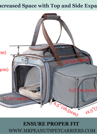 Mr. Peanut's Gold Series Expandable V3.0 Pet Carrier - Updated Model Landing 9/15