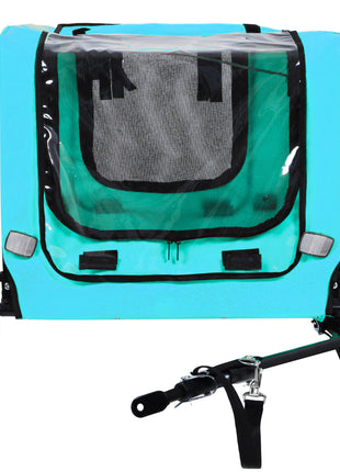 Pet Bike Trailer Dog Cart for Bicycle,Suitable for Small and Medium Pets, Easy Folding Cart Frame, Quick Release Wheel, Non-Slip Floor, Internal Leash - Pup List