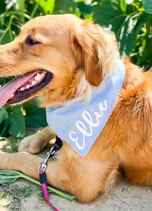 "Black & White Check" Dog Bandana