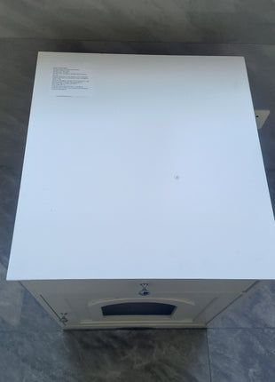 Wooden Pet House Cat Litter Box Enclosure with Drawer, Side Table, Indoor Pet Crate, Cat Home Nightstand (White)