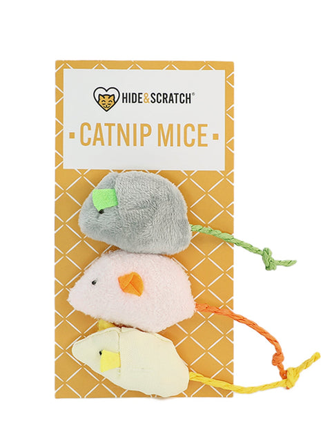 Catnip Mice Toys (3 ct)