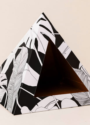 'Dark Paradise' Cardboard Cat Pyramid