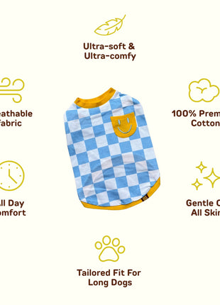 Dog Cotton Smiley Tee - Pup List