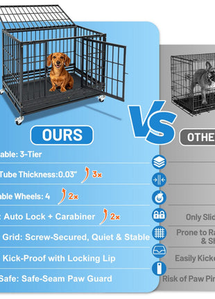 37" Stackable Heavy Duty Dog Kennel 371D08