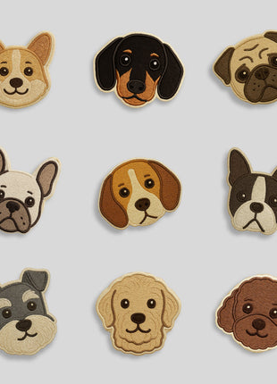 Nooee Pet Dog & Cat Face Patch – Decorative Self-Adhesive Patch (Choose Your Breed) - Pup List