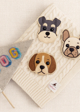 Nooee Pet Dog & Cat Face Patch – Decorative Self-Adhesive Patch (Choose Your Breed)