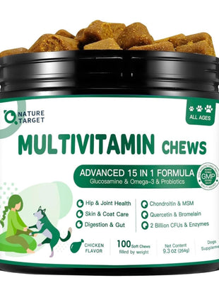 Multivitamin with MSM & Glucosamine, Omegas 3 & 6, Probiotics