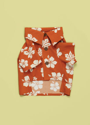 Clay Hibiscus BBQ Shirt