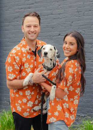 Clay Hibiscus BBQ Shirt