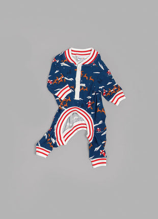 Santa Sleighs Pajama (Dog & Kid Sizes Only)