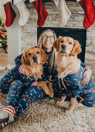Santa Sleighs Pajama (Dog & Kid Sizes Only)