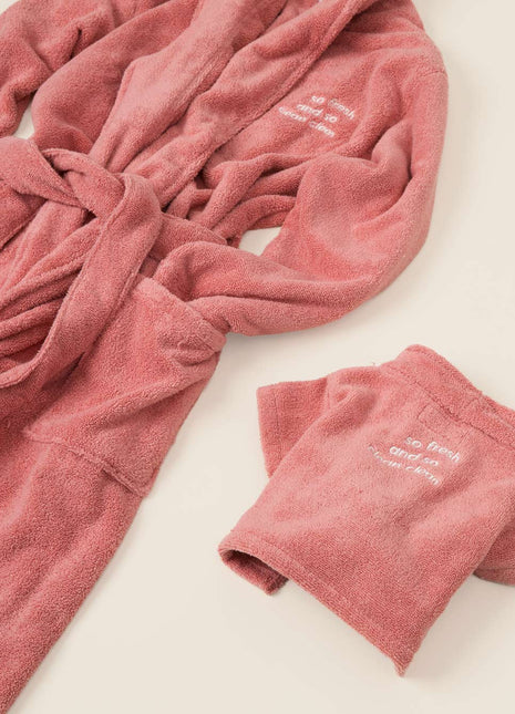 Embroidered Plush Robe (Only Adult Sizes Left)