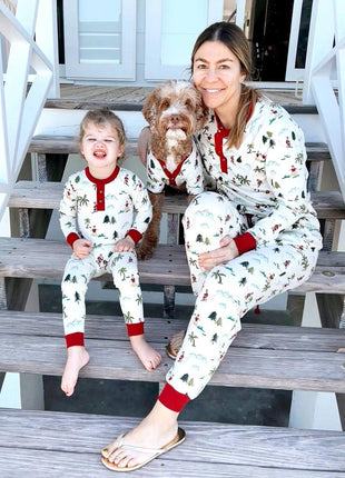 Fun Fam Surfing Santa Pajama (Dog & Kid Sizes Only)