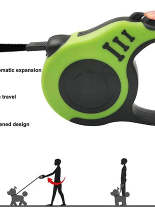 Durable Automatic Retractable Dog No Tangle Comfortable Grip Pet Leash