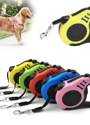 Durable Automatic Retractable Dog No Tangle Comfortable Grip Pet Leash