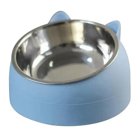 Durable Stainless Steel Cat Bowl Easy Clean Cute Feeding & Drinking Water Bowl