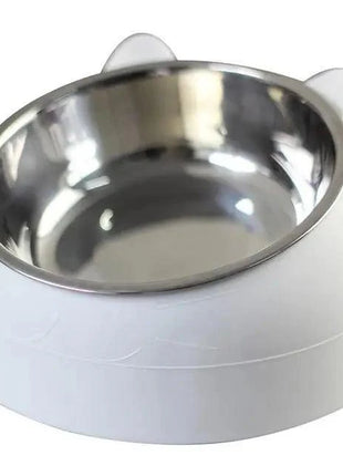 Durable Stainless Steel Cat Bowl Easy Clean Cute Feeding & Drinking Water Bowl